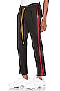 view 1 of 5 Tuxedo Track Pants in Black & Burgundy