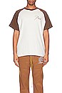 view 3 of 3 Raglan Tee in Brown