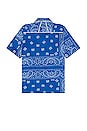 view 2 of 4 Bandana Track Shirt in Blue