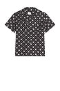 view 1 of 4 Cross Bandana Rayon Shirt in Black & White