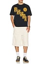 view 4 of 4 Collegiate Crest Tee in Vintage Black & Yellow