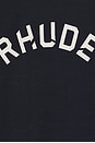 view 3 of 5 Logo Lightning Ringer Tee in Navy & White