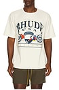 view 1 of 4 T-SHIRT USA SAILING ICON in Vintage White & Black