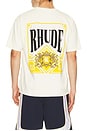 view 1 of 4 T-SHIRT PLAYING CARD in Vintage White & Yellow