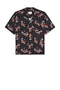 view 4 of 4 Turbo Floral Button-Up Shirt in Black, Red, & Multi