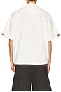 view 3 of 6 Petrol Oversized Mechanic Shirt in White, Black, & Red