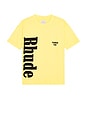 view 4 of 4 Logo Pocket Tee in Washed Sahara Yellow & Black