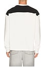 view 2 of 4 Racing Panel Long Sleeve Shirt in White, Black, & Red