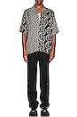 view 4 of 4 Bandana Button Up Shirt in Black & White