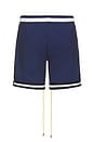view 2 of 4 Basketball Logo Swim Short in Blue, Black, & White