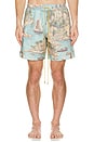 view 3 of 3 Sailing Map Swim Shorts in Multi