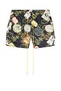 view 5 of 5 SHORT DE BAIN VIN in Black & Multi