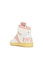 view 3 of 7 Rhecess Hi Sneaker in White & Dusty Pink