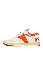 view 5 of 7 Rhecess Low Sneaker in White & Orange