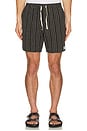 view 3 of 3 Jacquard Linen Jam Shorts in Black