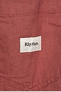 view 3 of 4 Classic Linen Jam Shorts in Merlot