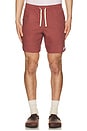view 4 of 4 Classic Linen Jam Shorts in Merlot