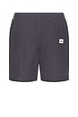 view 2 of 6 Textured Linen Jam Shorts in Navy