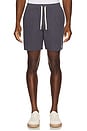 view 5 of 6 Textured Linen Jam Shorts in Navy