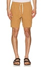 view 1 of 5 Textured Linen Jam Short in Tobacco