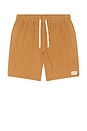 view 4 of 5 Textured Linen Jam Short in Tobacco