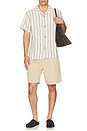 view 3 of 4 Double Pleat Twill Short in Sand
