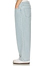 view 2 of 5 PANTALON EN DENIM RELAXED in Blue Wash