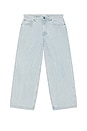 view 5 of 5 PANTALON EN DENIM RELAXED in Blue Wash