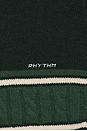 view 3 of 4 Mohair Stripe Knit Sweater in Dark Green