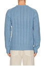 view 2 of 4 Doheny Pointelle Crew Knit Sweater in Slate