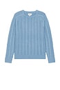 view 4 of 4 Doheny Pointelle Crew Knit Sweater in Slate