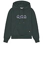 view 4 of 5 Applique Fleece Hoodie in Dark Pine