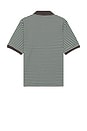 view 2 of 4 Stripe Short Sleeve Polo in Charcoal