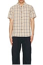 view 3 of 3 Check Short Sleeve Shirt in Natural