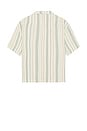 view 2 of 3 Relaxed Stripe Short Sleeve Shirt in Olive