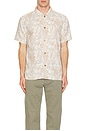 view 3 of 3 Jean Paisley Short Sleeve Shirt in Cream
