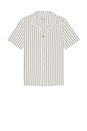 view 1 of 5 Seersucker Stripe Short Sleeve Shirt in White