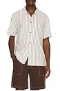 view 4 of 5 Seersucker Stripe Short Sleeve Shirt in White