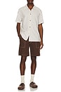 view 5 of 5 Seersucker Stripe Short Sleeve Shirt in White