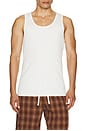 view 3 of 4 Everyday Singlet Tank in White