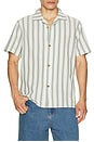 view 4 of 5 Vacation Stripe Shirt in Fern