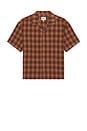 view 1 of 5 Relaxed Shadow Check Shirt in Rust