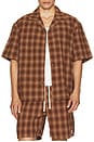 view 4 of 5 Relaxed Shadow Check Shirt in Rust