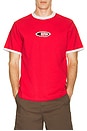 view 4 of 5 Sun Dome Ringer Vintage T-Shirt in Red
