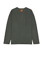 view 1 of 4 TUNISIEN À MANCHES LONGUES VINTAGE TERRY in Silver Pine