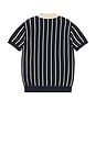 view 2 of 5 Striped Knit Polo in Navy