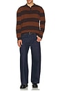view 5 of 5 Ventura Stripe Knit Polo in Cafe
