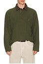view 1 of 5 Awake Polar Fleece Polo in Olive