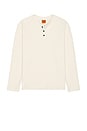 view 4 of 4 Vintage Terry Long Sleeve Henley in Natural