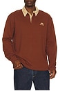 view 1 of 5 Heritage Bloom Rugby Polo in Bark